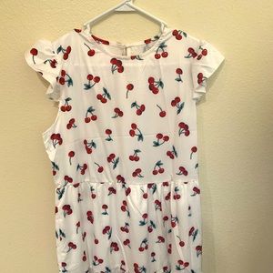 Babydoll dress with flutter sleeves